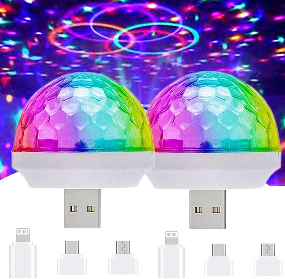 4w Small magic dj light sound activated 7 colors decoration